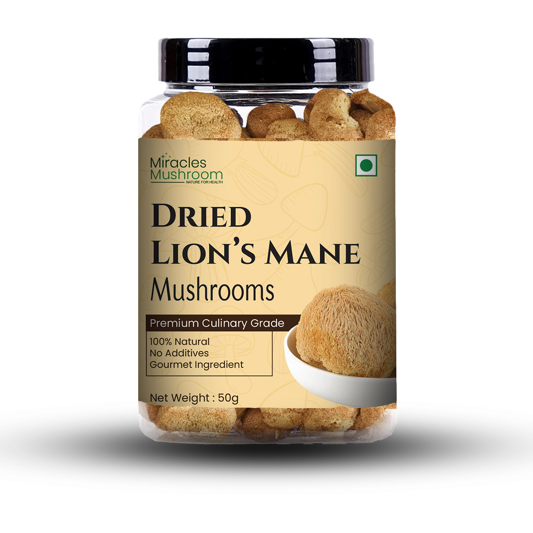 Miracles Mushroom's Dried Lion’s Mane Mushroom 50g